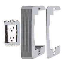 Wall Plate Spacer - 20 Pcs Metal Flush Fit Device Leveling Plates for Outlets