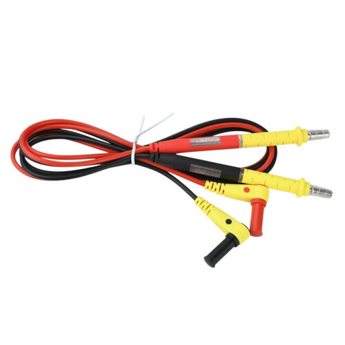 Universal Multimeter Test Leads with Anti-Slip PVC Handle for Voltage Current Testing Copper Gold Plated Probes 2