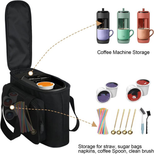 For  K- Mate Single Serve Coffee Maker - Portable Storage Case for K- & K- , Accessories Holder 1