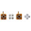 For New 3DS  Button Left Key Keyboard Flex Cable & Metal Dome Snap PCB Board New 3DS 2