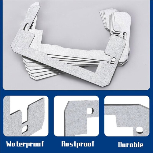 Wall Plate Spacer - 20 Pcs Metal Flush Fit Device Leveling Plates for Outlets 1