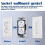 Wall Plate Spacer - 20 Pcs Metal Flush Fit Device Leveling Plates for Outlets 3