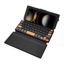 Travel Keyboard with Touchpad, Universal Compact Keyboard for Android/IOS/Windows, Dual-Device  Keypad