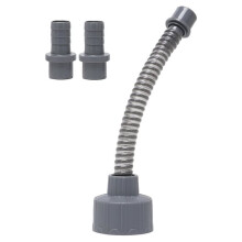 HVAC Condensate Unclog Tool,AC Drain Cleaner Vacuum Adapter Grey Universal AC Drain Vacuum Adapter