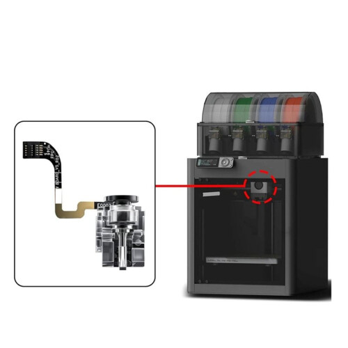 Conjunto de Sensor de Filamento e Placa de Interruptor Hall para Impressora 3D da Série P1 da para , Peças Do Extrusor. 2