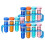 3 Set Test Tubes with Stand Science Kit 50 Ml Reusable Plastic Lab Tubes, with 4 Rack Holder for Science Experiments 2