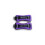 Halteres flexíveis - O'FITNESS - Conjunto 2 x 1 kg - Formato flexível e conectável - Roxo 1