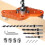 Dowel Jig Kit with 1/2", 1/4", 5/16", 3/8" Drill Bit, Self-Centering Scriber, Adjustable Aluminum Clamp 2