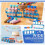3 Set Test Tubes with Stand Science Kit 50 Ml Reusable Plastic Lab Tubes, with 4 Rack Holder for Science Experiments 7