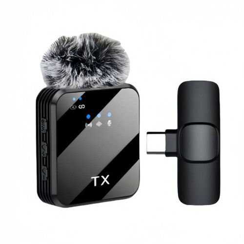 Type-C Wireless Lavalier Microphone for Camera Microphone Video Recording Reduction Microphone