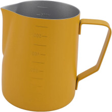 304 Stainless Steel Milk Frothing Pitcher 11.6 Oz with Tipped Mouth for Latte Art Foaming Hot Chocolate (500ML)