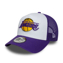 New Era Mens Los Angeles Lakers 9FORTY Side Patch Trucker Cap - Purple - OSFM
