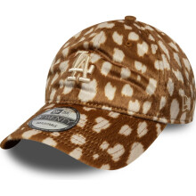New Era Mens 9TWENTY Animal Print LA Dodgers MLB Baseball Cap - Dark Beige