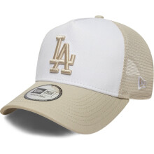 New Era 9FORTY MLB Los Angeles Dodgers Trucker Cap - Stone White