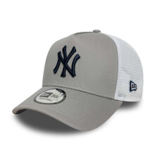 New Era Mens New York Yankees 9FORTY Side Patch Trucker Cap - Grey - OSFM