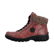 Bottine Cuir Rieker RGD - Rouge/Bordeaux