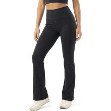 Erweiterbare Yogaleggings aus Baumwolle Extra Long mit Tasche Schwarz XXL — yogaleggings xxl, baumwoll leggings lang