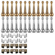 36Pcs Bolo Tie Accessories Vintage Bolo Cord Tips Replacement Pendant Terminals for DIY Bolo Tie  Decoration
