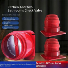 One Way Backdraft Damper for Kitchen Exhaust Ducts - Odor and Backflow Prevention for Range Hoods, Exhaust Fans