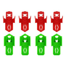 8 Toy Track Adapters for , 2 Styles (Red and Green), Speed Snap to ClassicTrack Track Connector