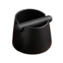 Coffee Knock Box, Large Capacity Shock-Absorbent Espresso Knock Box with Removable Knock Bar