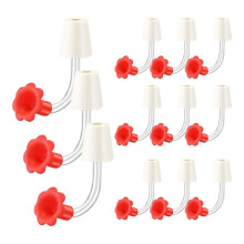 12 Pcs Feeder Tubes with Stoppers for Easy Feeding and Maintenance