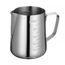 1Pcs 18oz Stainless Steel Milk Frothing Pitcher with Measurement Scale, 304 Steel Coffee Latte Art Cup