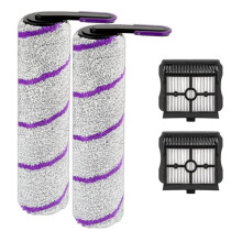 4Pack for  S20 Pro, Rowenta X-Clean 10 Vacuum Mop Accessories Roller Brush Hepa Filter Replacement Parts