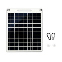 High-Efficiency Solar Charger: Dual for USB , IPX4 Waterproof, Compact Foldable Design for Phones