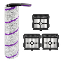 4Pcs for  S20 Pro, Rowenta X-Clean 10 Vacuum Mop Accessories Roller Brush Hepa Filter Replacement Parts