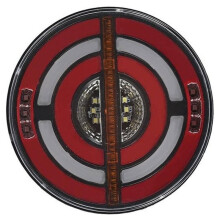 Round LED Trailer Tail Rear Brake Reverse Light DRL Turn Signal Lamp Car Truck Bus Van Caravan Lorry Tractor