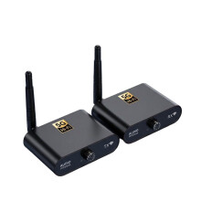 AU5810 5.8G Wireless Audio Transmitter Receiver Kit 100M Range 1 Transmitter to 10 Receivers Audio Sync Plug