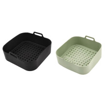 2 PCS Silicone Air Fryer Liners Compatible for 6Qt 7Qt Air Fryer Dishwasher Safe, Reusable