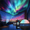 LED Starry Sky Projector Light for  7 Colors Night Light with Remote Control Auto Rotate USB Powered Home Bedroom 4