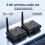 AU5810 5.8G Wireless Audio Transmitter Receiver Kit 100M Range 1 Transmitter to 10 Receivers Audio Sync Plug 3