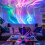 LED Starry Sky Projector Light for  7 Colors Night Light with Remote Control Auto Rotate USB Powered Home Bedroom 7