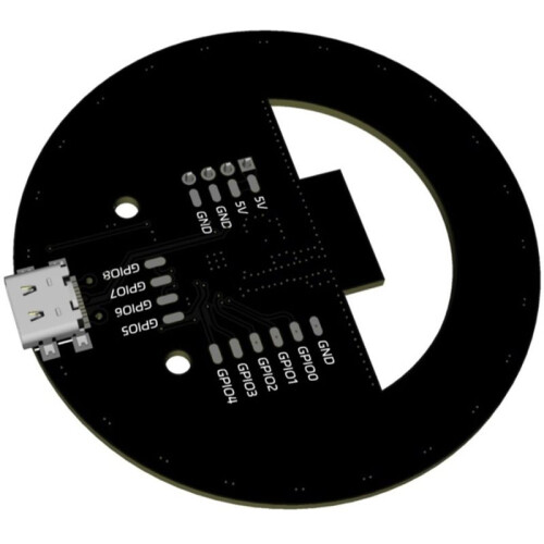 WS2812B Circular RGB LED  with ESP-32 Board, Addressable Pixel Lamp, PC Case Gaming Ambient Light, Free Source Code 2