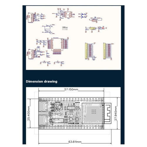 For ESP32 S3 Core Board Onboard 1-N16R8 ESP32-S3-DevKitC-1 Module Development Board Xiaozhi AI 1