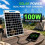High-Efficiency Solar Charger: Dual for  USB , IPX4 Waterproof, Compact Foldable Design for Phones 2