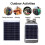 High-Efficiency Solar Charger: Dual for  USB , IPX4 Waterproof, Compact Foldable Design for Phones 3