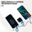 High-Efficiency Solar Charger: Dual for  USB , IPX4 Waterproof, Compact Foldable Design for Phones 6
