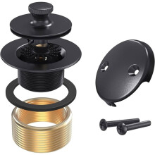 Tub Drains Cover,Lift & Turn Bathtub Drain Kit with 2-Hole Overflow Faceplate Conversion Kit Assembly Fine/Coarse Thread