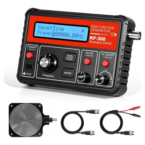 DDS Function Signal Generator Frequency Counter 0.01Hz-750kHz 7.83kHz Sine+Square+Sawtooth Waveform, 1Set