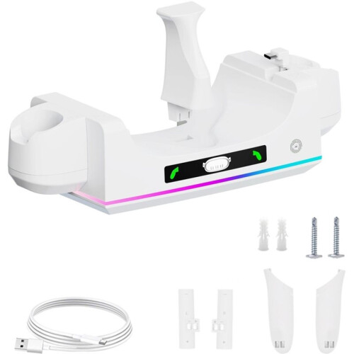 Charging Dock VR Headset & Controllers Charging Stand Charging Stand for Meta Quest 3S for Meta Quest 3 2