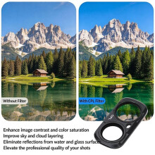 Magnetic CPL Polarizer for Ultra Action Camera Filters HD Optical Glass Magnetic Filter