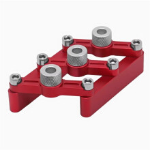 Self Centering Dowelling Jig Woodworking Dowel Hole Guide Locator Joinery Tool with 3x8mm Drill Sleeves for Woodworking