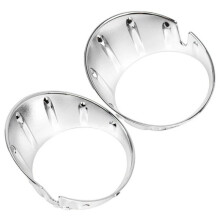 2Pcs Chrome Front Fog Light Cover Fog Light Trim for Cooper R56 R55 R57 51117248791 51117248792