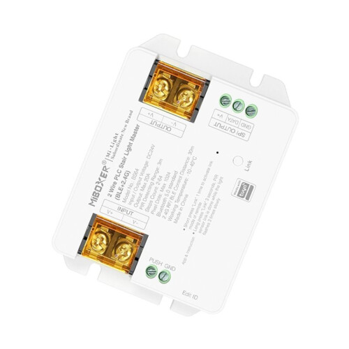 MiBOXER BS64 Stair Light Controller PLC Stair Light Controller 2Wire  Stair Light Master  APP Control Max 64 Steps 2