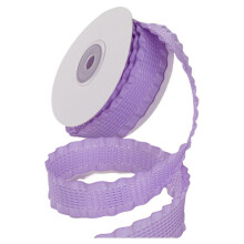 2.5cm Wide Ruffled Trim (10 Yards) ,Plaid Ruffle with Wavy Edges for Sewing, Hair Accessories, DIY Crafts As Shown