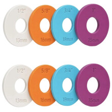 8pcs Adjustable Rolling Pin Guide Rings with Thickness Rings - Perfect Dough Thickness Guide(4 Sizes)
